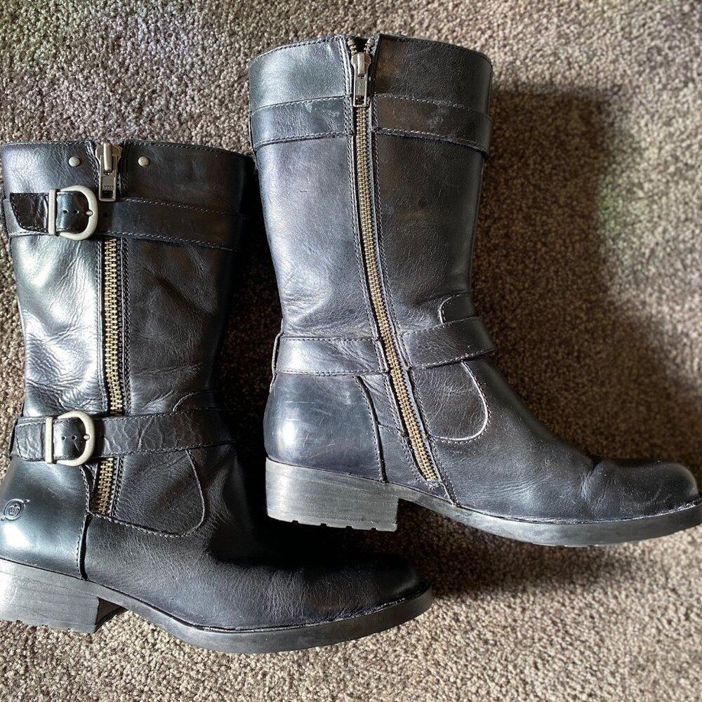 Born Erie Mid Calf Boot - Black